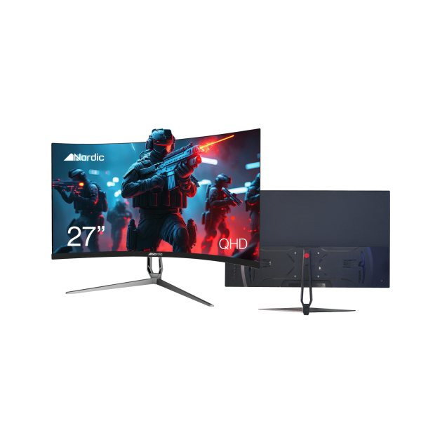 ⁦מסך מחשב גיימינג קעור "27 Nordic 2K ZT270CQHD⁩ – תמונה ⁦2⁩