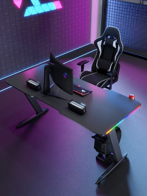 ⁦שולחן גיימינג Nordic Zero Lag RGB⁩ – תמונה ⁦2⁩