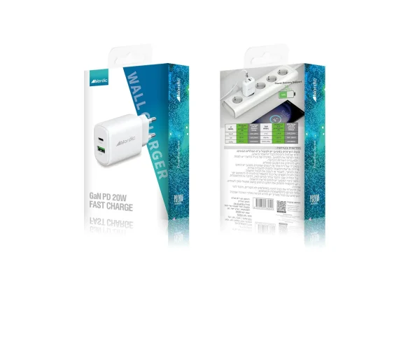 ראש מטען קיר NORDIC GaN PD 20W